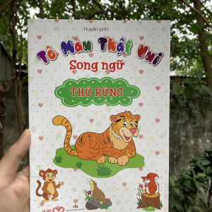 Tô màu thật vui (song ngữ) - Thú rừng (2024-10k)